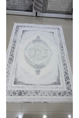 Safyün Halı Kadife Kf504 Gri 200 X 290 Renkli