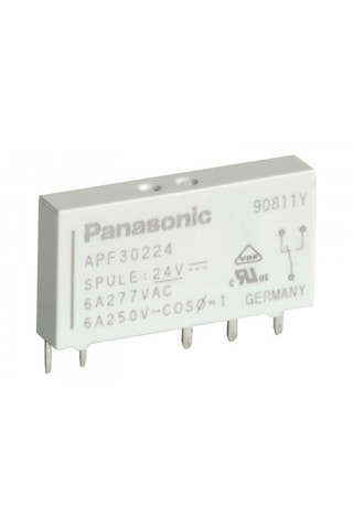 Panasonic 41f-1z-c4-n-5 Soket + Apf30224, 24vdc 6a Spdt 1 Form C Röle Takım