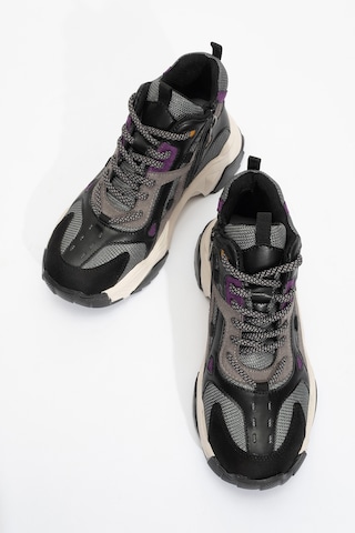 Luvishoes Lowel Siyah-mor Kadın Spor Bot Mor - Siyah