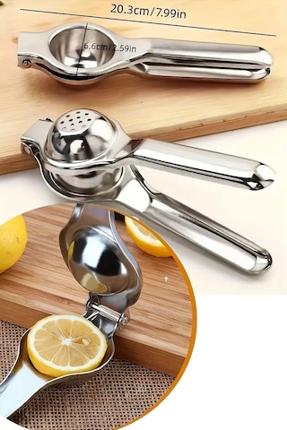 Paslanmaz Çelik Limon Sıkacağı Pratik Kolay Sıkılabilir Limon Mandalina Sıkacağı Paslanmaz Paslanmaz Diğer