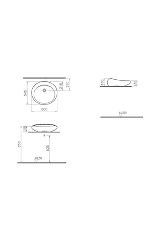VitrA Istanbul Çanak Lavabo 60 CM Beyaz 4280B403-0016