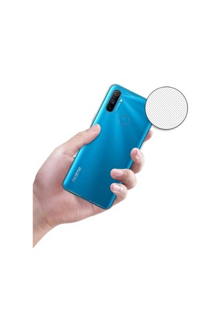 Realme C3 Kılıf Zore Şeffaf Ince Ve Esnek Süper Silikon Kılıf Renksiz