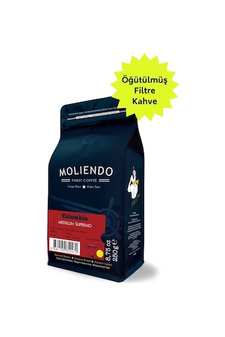 Moliendo Colombia Medellin Supremo Yöresel Kahve 250 G