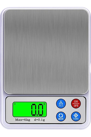 Sones Mh-555 6kg X 0.1g Yüksek Doğruluklu Dijital Elektronik Taşınabilir Mutfak Terazisi Denge Cihazı 2.2 İnç Lcd Ekranlı