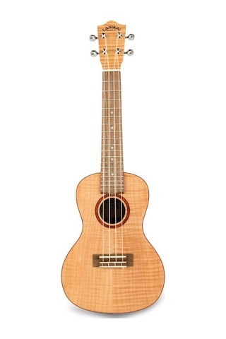 Lanikai Fm-c Flame Maple Concert Ukulele Alevli Akçaağaç Parlak Ve Net Ses