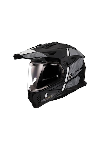 Ls2 Pioneer 2 Hill Kapalı Kask Mat Beyaz - Siyah