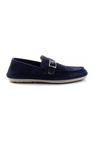 Bambi Lacivert Leather Erkek Loafer Ayakkabı E01304406502 Lacivert