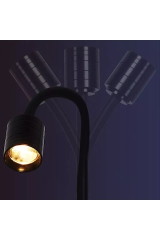 Didadodo Mini Klipsli Lambalar Balık Tankı Işıkları Ayarlanabilir Péyzaž Işıkları Siyah