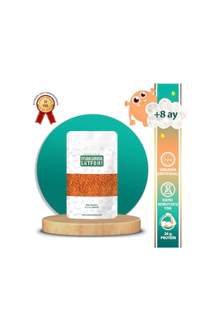 Makarna Lütfen! Organik Kırmızı Mercimek +7 Ay-250 Gram