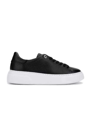 Tamer Tanca Kadın Hakiki Deri Siyah Floter Sneakers & Spor Ayakkabı 1145 Z-2501 Bn Ayk Y26 Sıyah Fltr Sıyah Derı