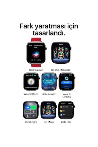 Northcity HK11 Pro Max Akıllı Saat + 2 Kordon (Distribütör Garantili)