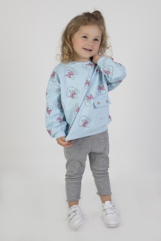 Harika Kids Kız Bebek&çocuk İki İplik Kumaş Orta Kalınlıkta Örme Basic Oversize Alt Üst Eşofman Takımı 001