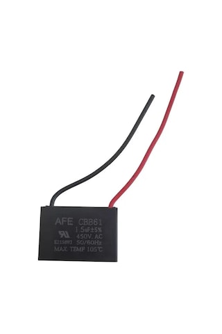 1.5µf 450v Ac Vantilatör Kondansatörü Cbb61 Kablo Uçlu Masaüstü Ve Ayaklı Fan Uyumlu