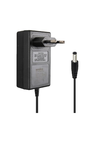 Weko 8.4 Volt 2 Amper 5.5x2.5mm Uçlu Priz Tip Kırmızı Yeşil Ledli Yerli Üretim Akü Şarj Adaptörü Cihazı