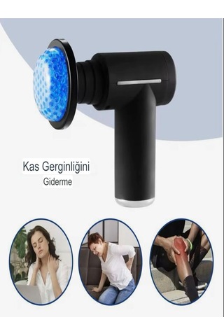 Amg-22 Sıcak Ve Soğuk Kompresli Şarjlı Titreşimli Masaj Aleti Sıyah