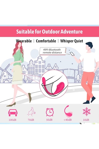 Pembe Tilki Telefon Kontrollü Yumurta Vibratör Pembe 7 Cm