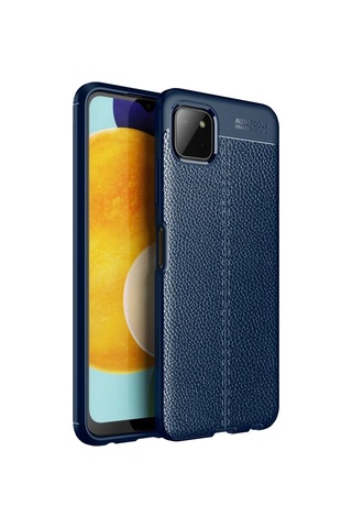 En-cag Samsung Galaxy A22 Uyumlu Kılıf Auto Focus Kapak - Lacivert Bss