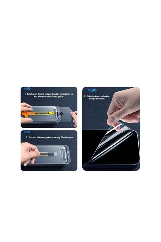 Apple Apple iPhone Uyumlu 16 Pro Max Ar300 Kaplama Mobi Hd Temperli Cam Ekran Koruyucu + Kolay Uygulama Aparatı
