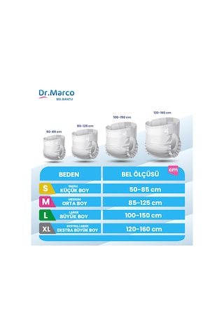 Dr. Marco Yetişkin Hasta Bezi Büyük Boy 30'Lu