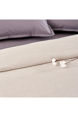 Taç Bamboo Dreams Private Pike Takımı Plain Gri Çift Kişilik Gri