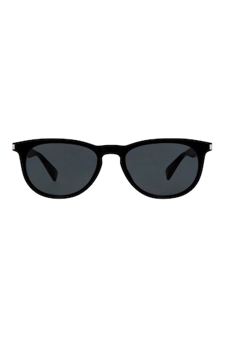Saint Laurent Sl 797 001 53 Unisex Oval Siyah Kemik Güneş Gözlüğü Siyah