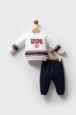U.S. Polo Assn. Erkek Bebek Beyaz Takım Usb2569-c-v1 Beyaz