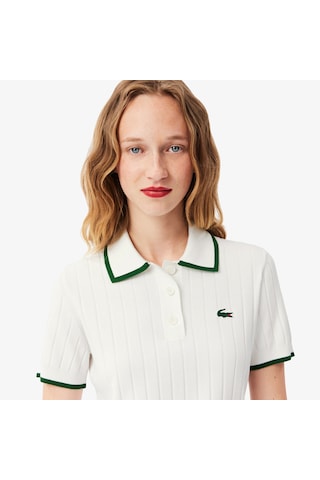 Lacoste Kadın Regular Fit Kısa Kollu Polo Yaka Trikot-shirt Beyaz