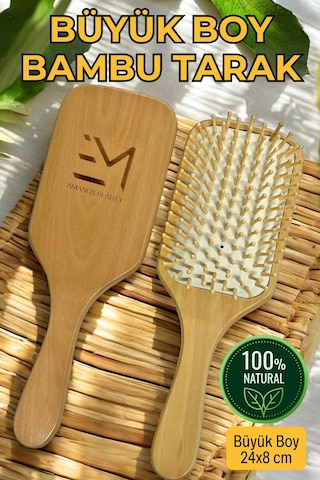 Em Amanos Beauty Bambu Uçlu Kayın Tarak