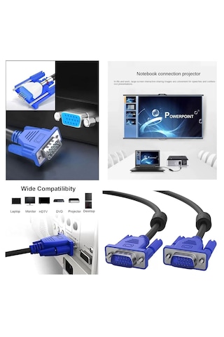 Espadaline Es-vga 20 15 Pin Filtreli 20 Metre Vga Kablosu
