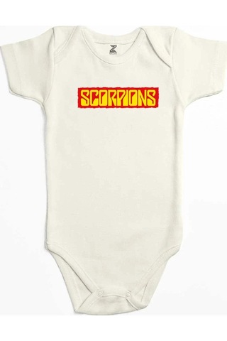 Zepplin Giyim Scorpions Text Color Pembe Bebek Body Zıbın