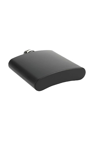 Sones 6oz 304 Paslanmaz Çelik Mat Siyah Boyalı Şişe Viski Votka Şarap Tenceresi Cep Şişesi