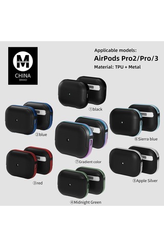 Movenchy Apple Uyumlu Airpods Pro 2 2.nesil Mo-a8 Armor Kılıf - Rainbow