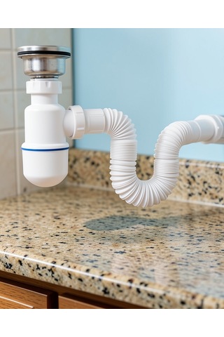 Lavabo Gider Sifonu Esnek Hortumlu Koku Önleyici Tıkanma Engelleyici Gider Seti 0