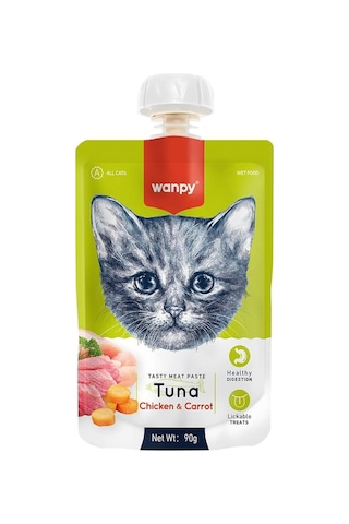 Wanpy Taze Ton Balıklı&tavuklu Kedi Et Ezmesi 90 Gr Tekli