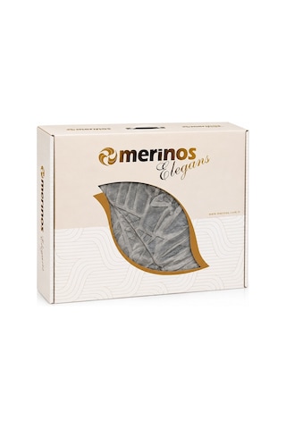 Merinos Elegans Kalın Embos Tek Kişilik Kutulu Battaniye 160x220 - Gri Merinos Elegans Kalın Embos Tek Kişilik Kutulu Battaniye 160x220 - Gri