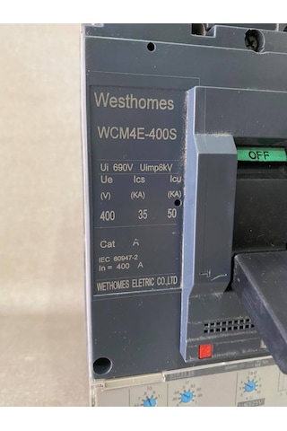 Westhomes 400A Kaçak Akım Korumalı Şalter Wcm4E-400S Bağlantı Apa