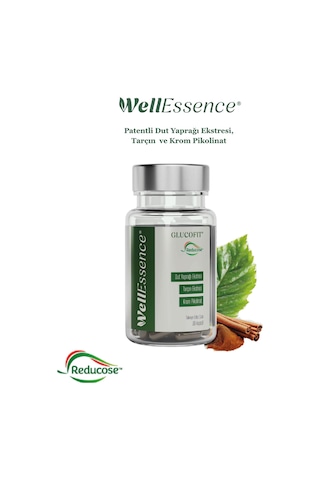 Wellessence Glucofit Dut Yaprağı Eki Tarçın Eki Ve Krom İçeren Takviye Edici Gıda 30 Kapsül