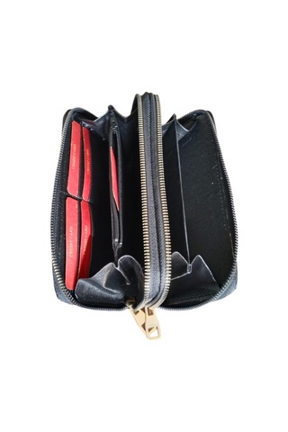 Mygeppetobag Kadın Cüzdan Siyah Şık Gece Siyah - Bej