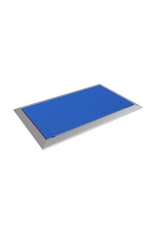 Arfen Kauçuk Üst Yüzeyli Alüminyum Mavi Paspas 60 X 120 Cm