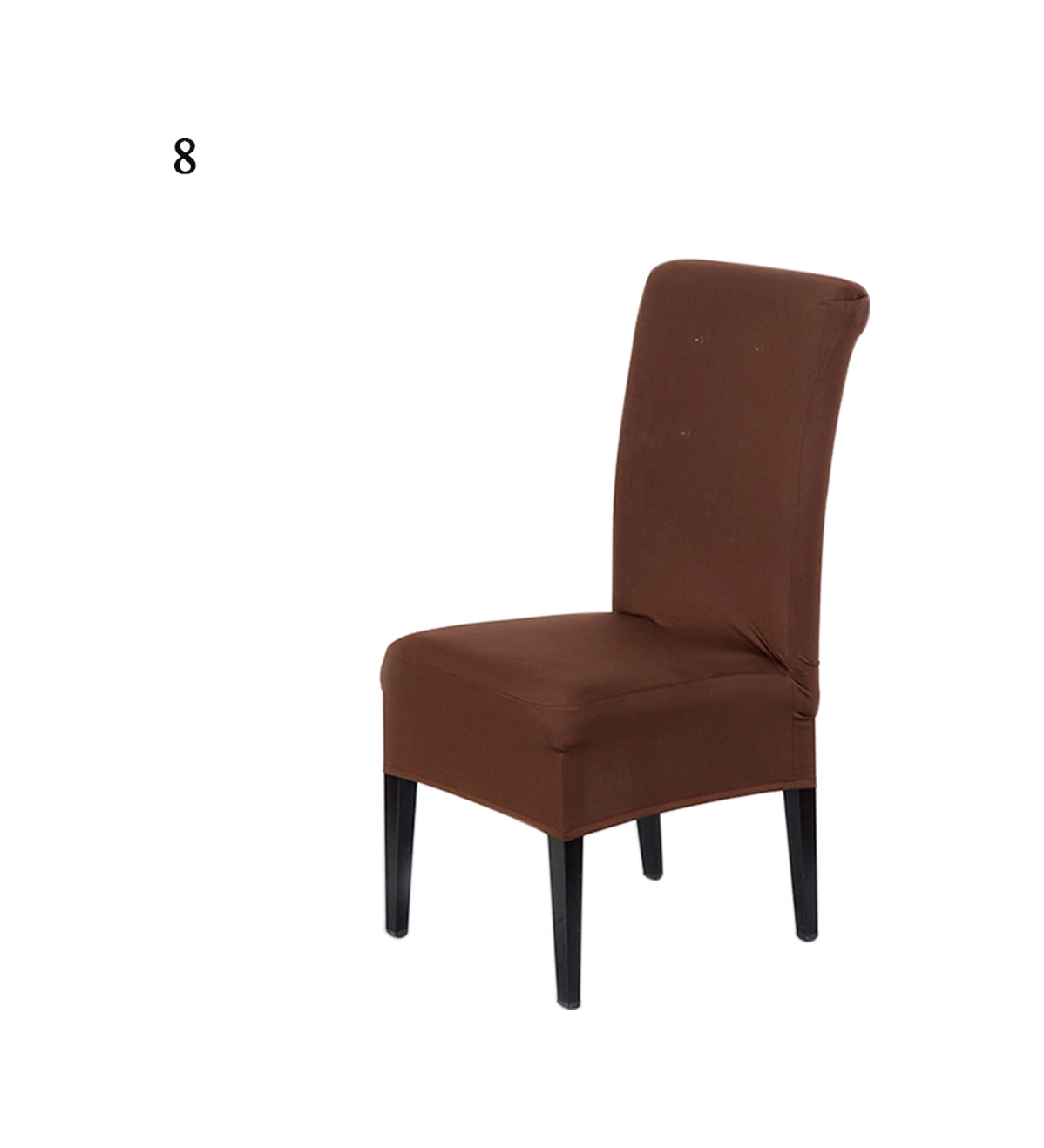 Youmex Otel Ofis Restoran Yüksek Omuzlu Sandalye Kılıfı, Basit Tek Renkli, Esnek Tek Parça Kumaş, Kaymazsız, 21 Renk Seçeneği, Stil 8 Diğer