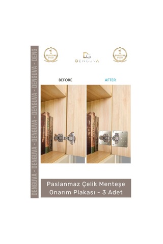 Menteşeonarım Paslanmaz Mobilya Dolap Kapak Tamiri Güçlü Metal Sabitleyici Çelik Menteşe Onarım Pla
