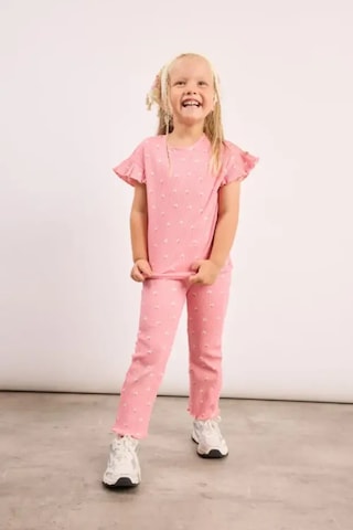 Defacto Çiçekli Fitilli 2li Mercan Takım Kız Bebek I0771a526aupn634 Pembe-pn634