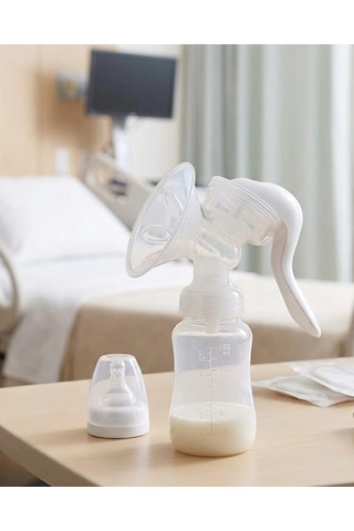 Mey İthalat Manuel Süt Sağma Pompası Masaj Modlu Hafif Tasarımlı 180 Ml