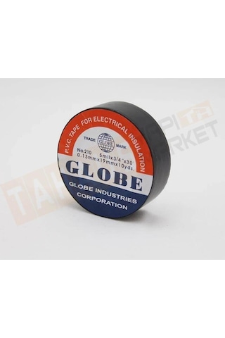 0.13mmx19mmx10 Yrds No.210 Siyah Izole Bant X10