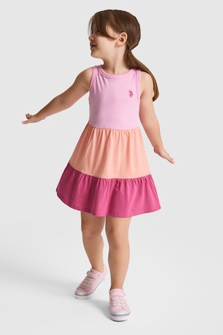 U.S. Polo Assn. Kız Çocuk Pembe Elbise Örme 50325651-vr041