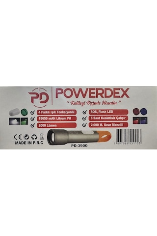 Powerdex Pd-3900 Zoomlu Şarjlı El Feneri