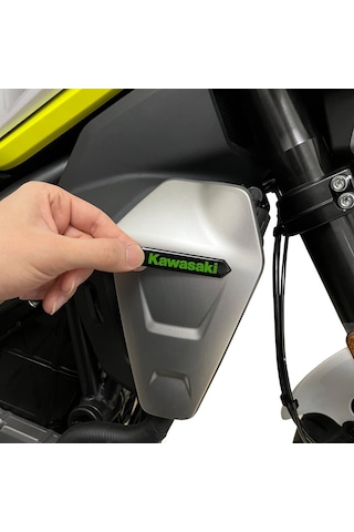 Kawasaki 3D Arma Sticker Yapıştırma 2 Adet