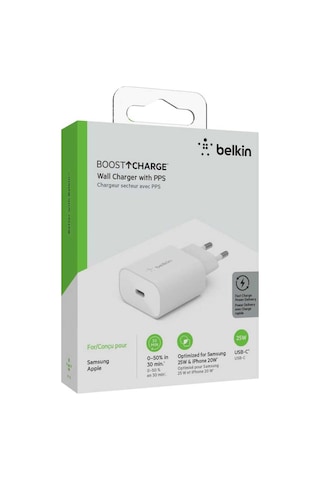 Belkin Boost Charge 25W Usb-C Şarj Cihazı Akıllı Cihaz Voltaj Alg