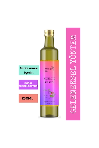 Kızılcık Sirkesi 250 Ml- Doğal Fermantasyon Kızılcık Sirkesi Geleneksel