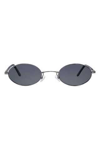 Unisex Koyu Gri Cam Polarize Oval Güneş Gözlüğü 6005 Diğer
